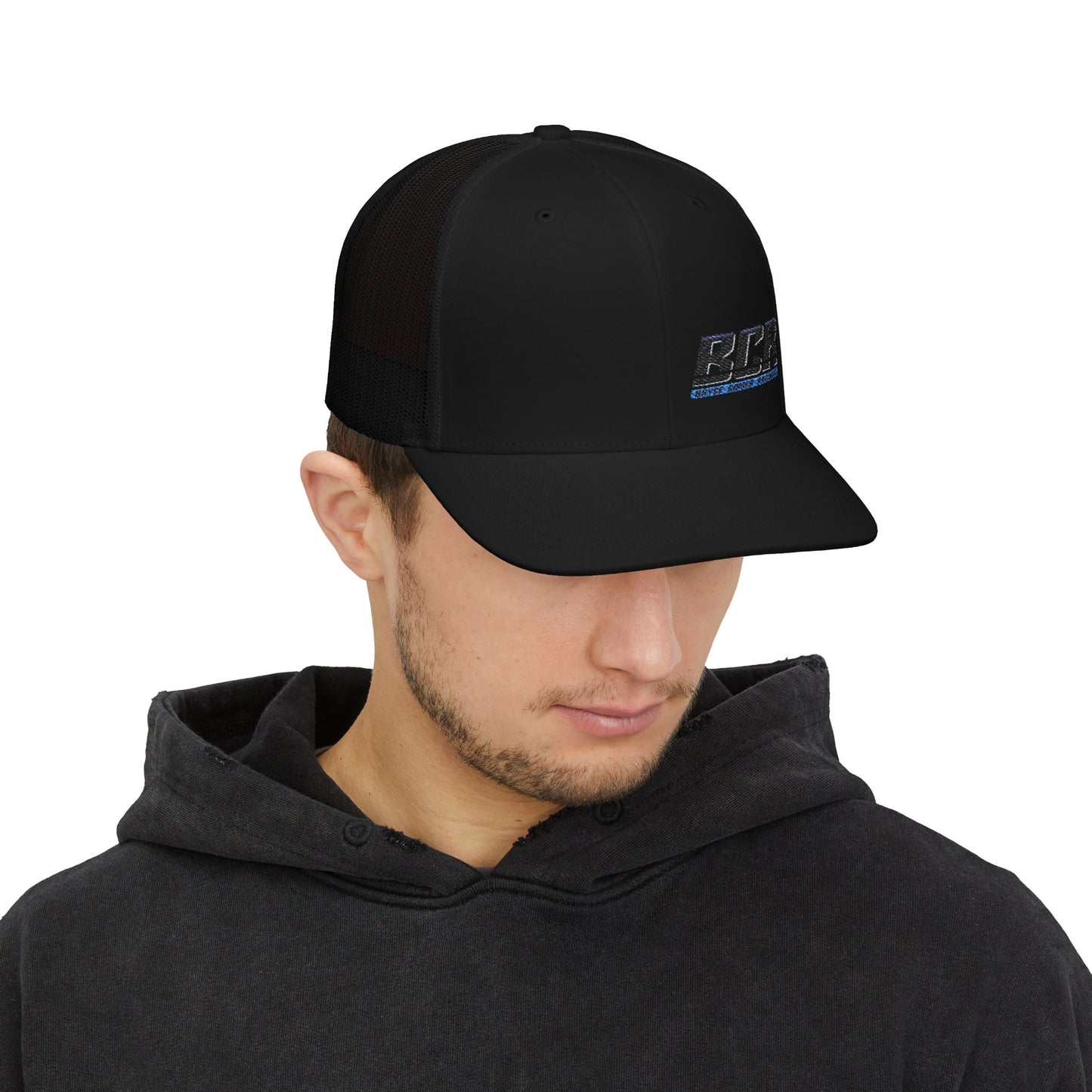 BCR -Bryce Comer Racing--Stylish Embroidered Snapback Trucker Cap, Trendy Hat for Outdoor Activities, Perfect Gift for Men & Women, Adjustable Cap, Summer Style