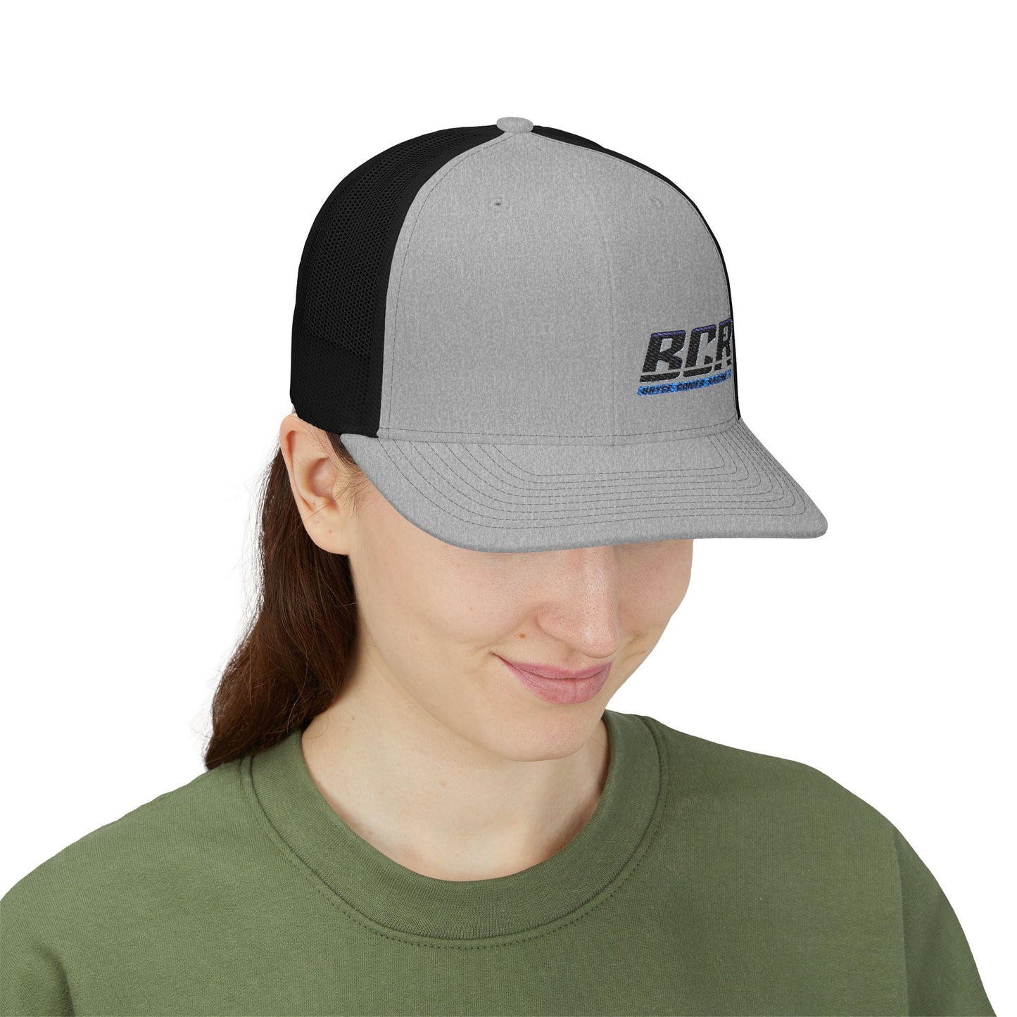 BCR -Bryce Comer Racing--Stylish Embroidered Snapback Trucker Cap, Trendy Hat for Outdoor Activities, Perfect Gift for Men & Women, Adjustable Cap, Summer Style