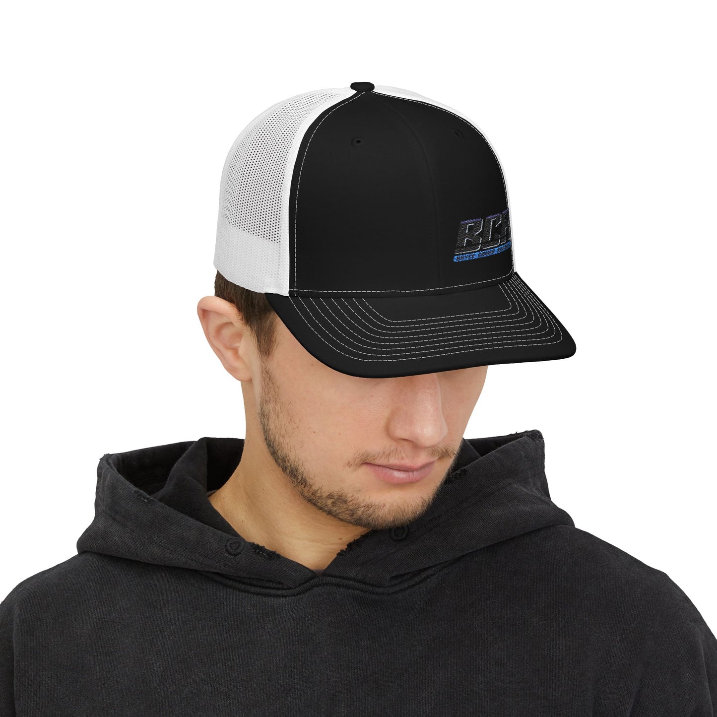 BCR -Bryce Comer Racing--Stylish Embroidered Snapback Trucker Cap, Trendy Hat for Outdoor Activities, Perfect Gift for Men & Women, Adjustable Cap, Summer Style