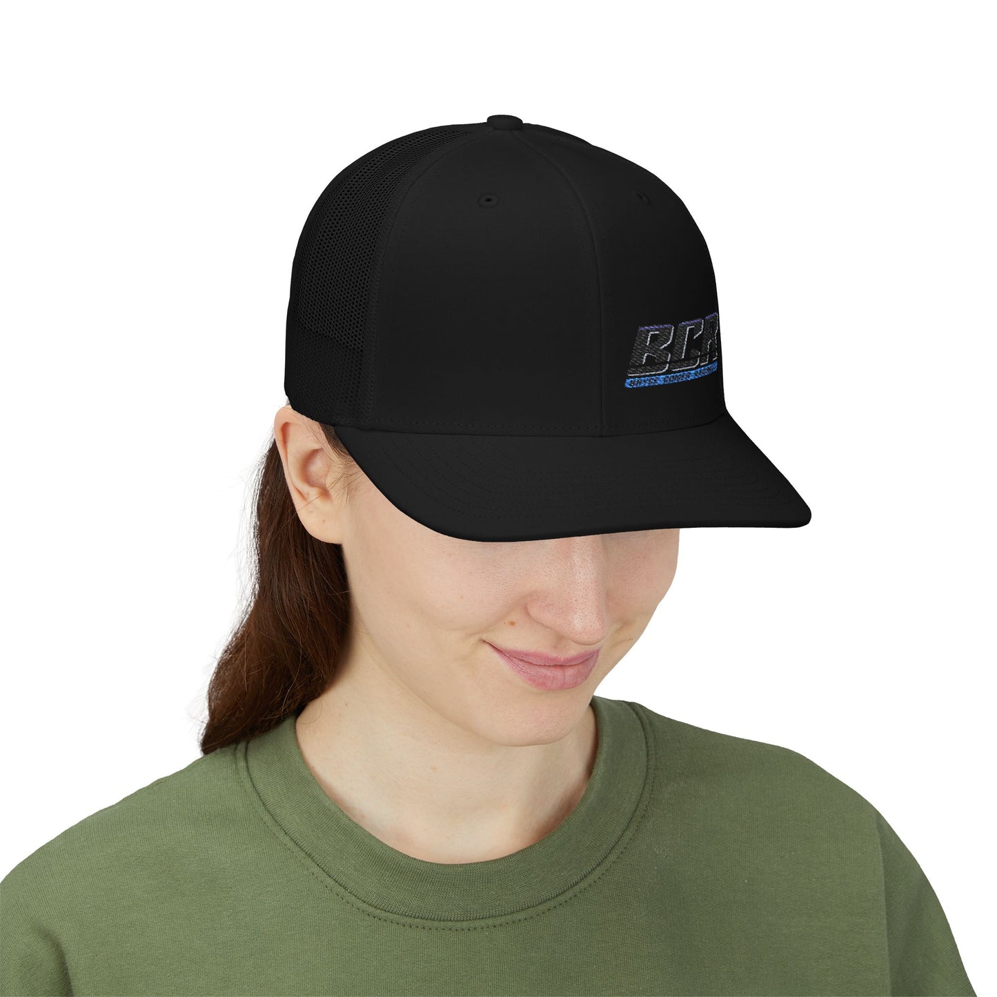 BCR -Bryce Comer Racing--Stylish Embroidered Snapback Trucker Cap, Trendy Hat for Outdoor Activities, Perfect Gift for Men & Women, Adjustable Cap, Summer Style